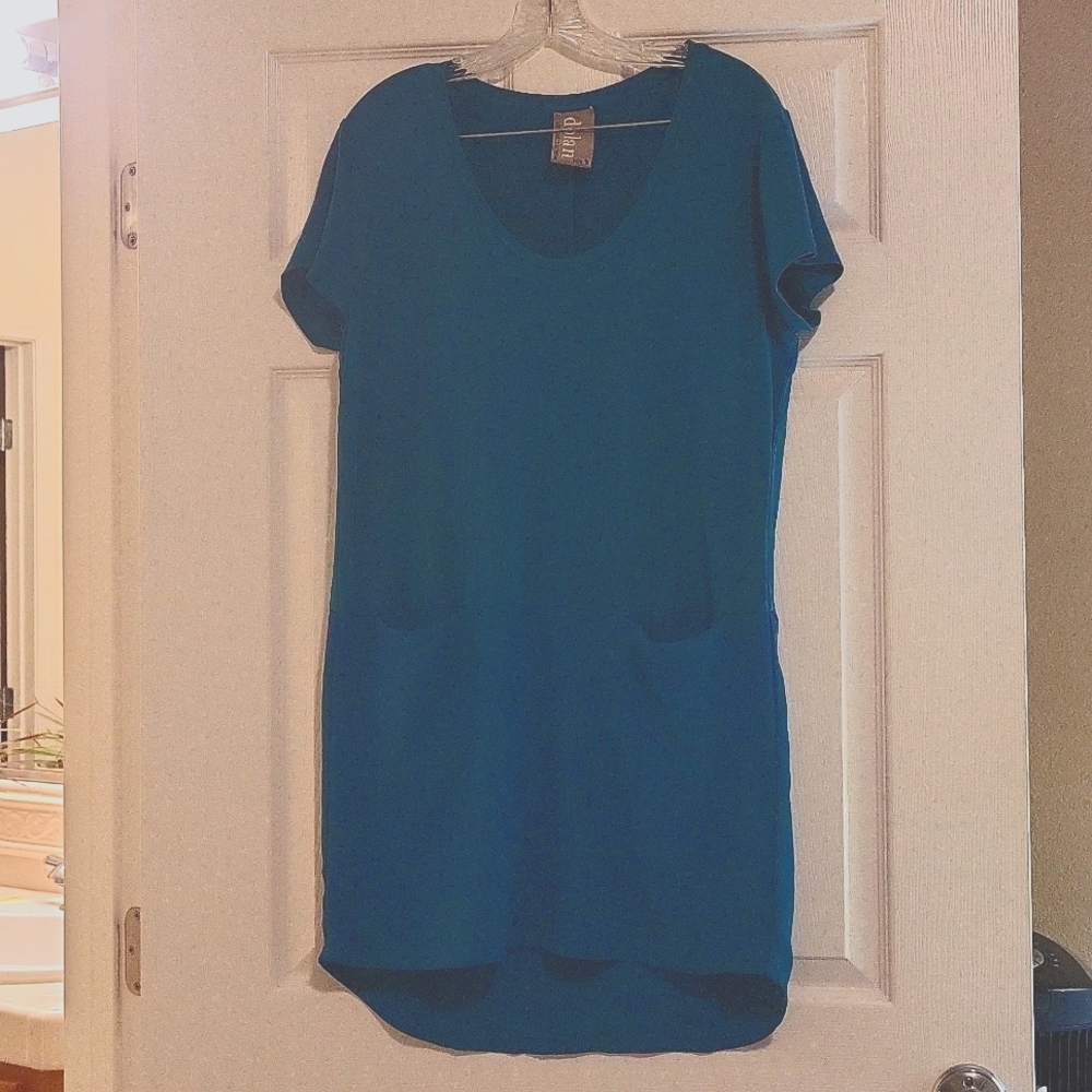 Dolan teal tshirt dress